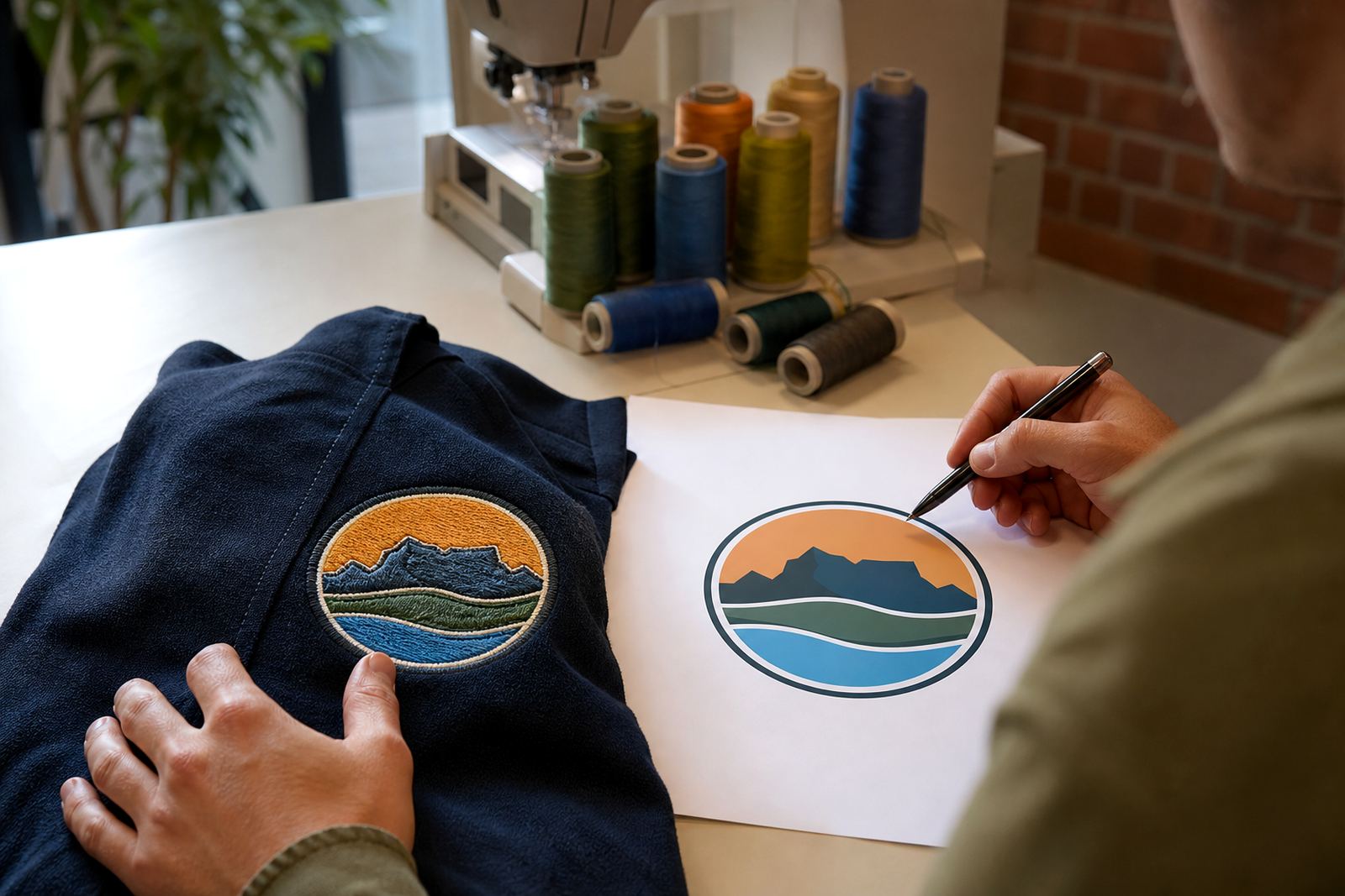 Embroidered Logo Redraw